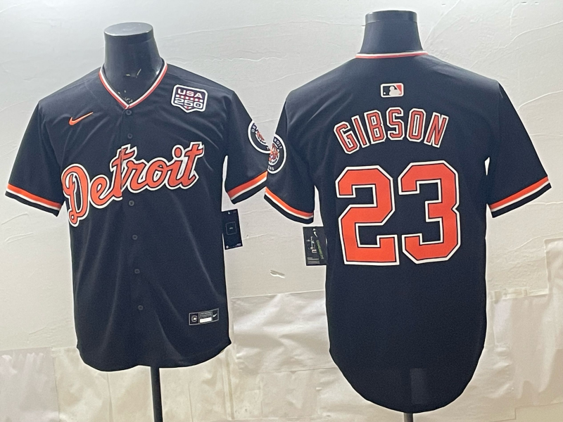 Men Detroit Tigers #23 Gibson black Nike 2026 MLB Jersey 0409008->->MLB Jersey